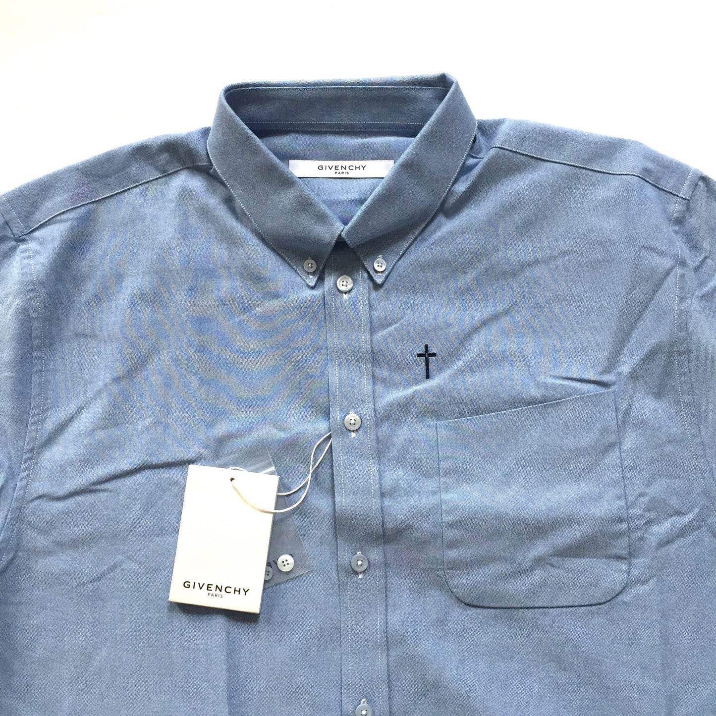 Givenchy - Cross Embroidered Chambray Shirt