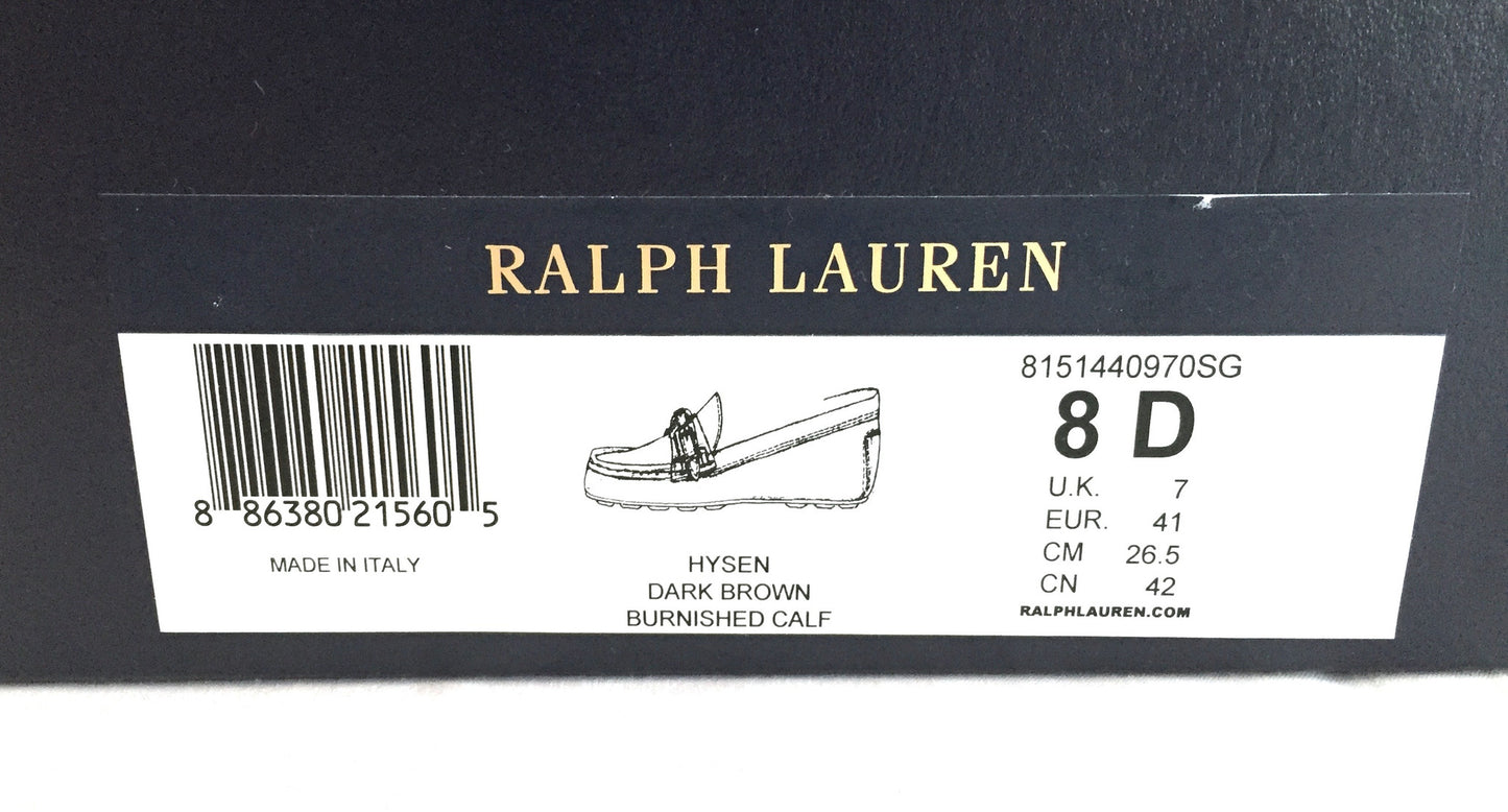 Ralph Lauren - Brown Calf Leather Driving Loafers