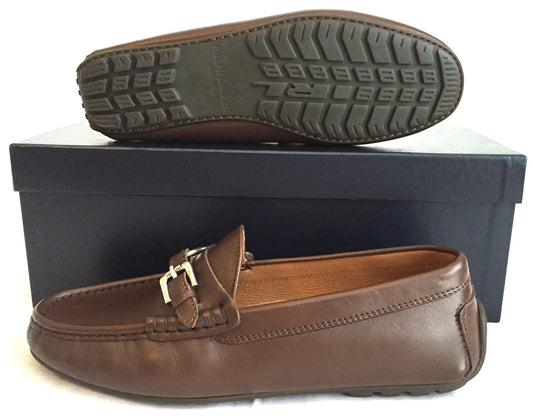 Ralph Lauren - Brown Calf Leather Driving Loafers
