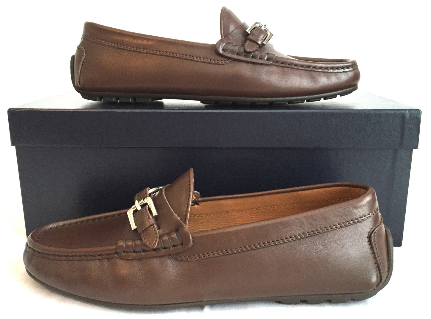 Ralph Lauren - Brown Calf Leather Driving Loafers