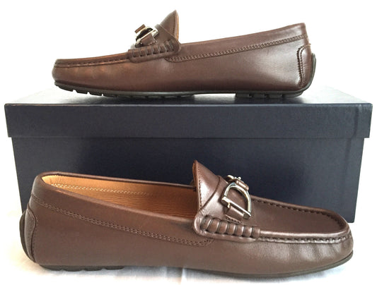 Ralph Lauren - Brown Calf Leather Driving Loafers