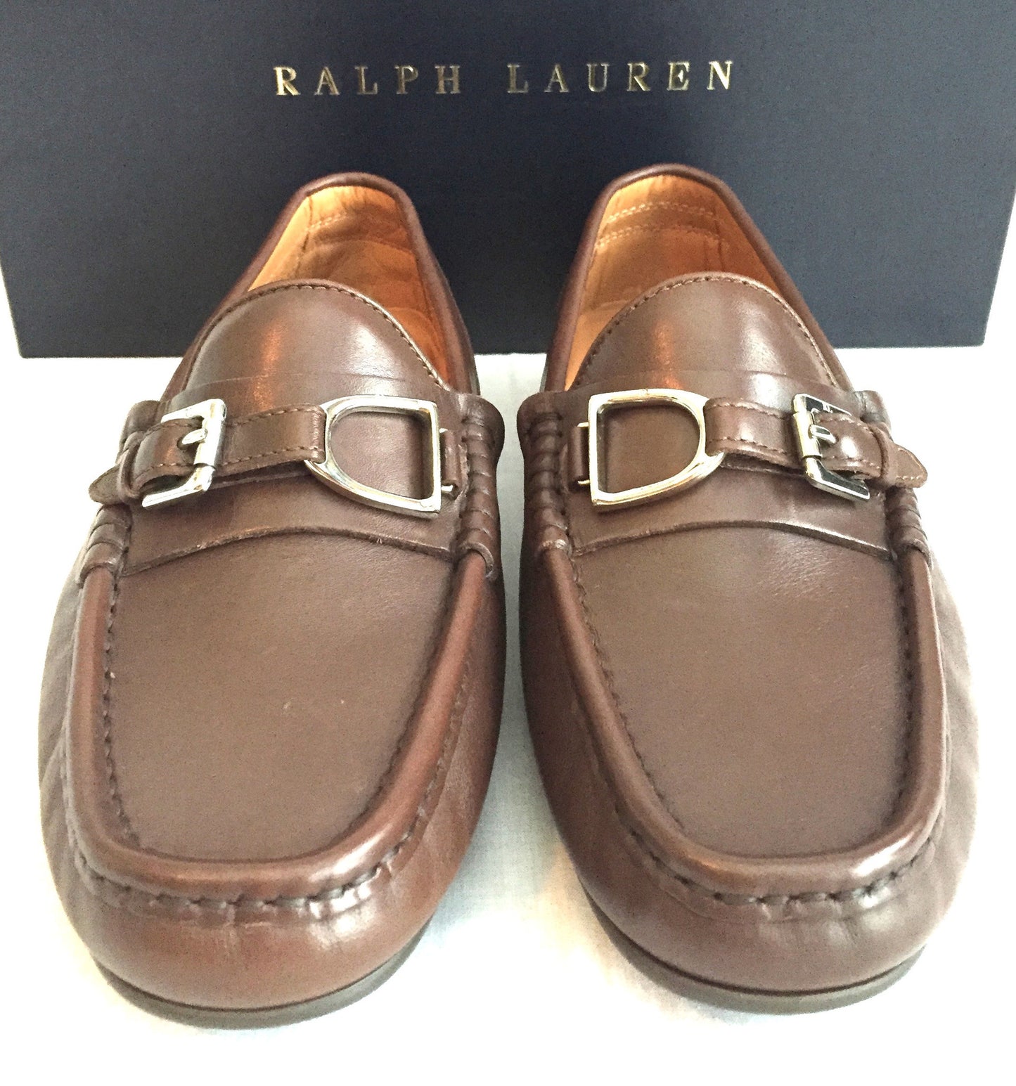 Ralph Lauren - Brown Calf Leather Driving Loafers