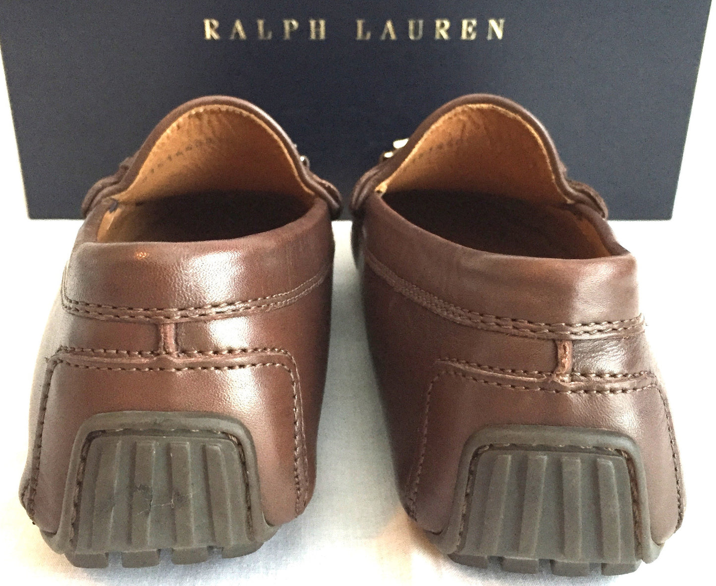 Ralph Lauren - Brown Calf Leather Driving Loafers