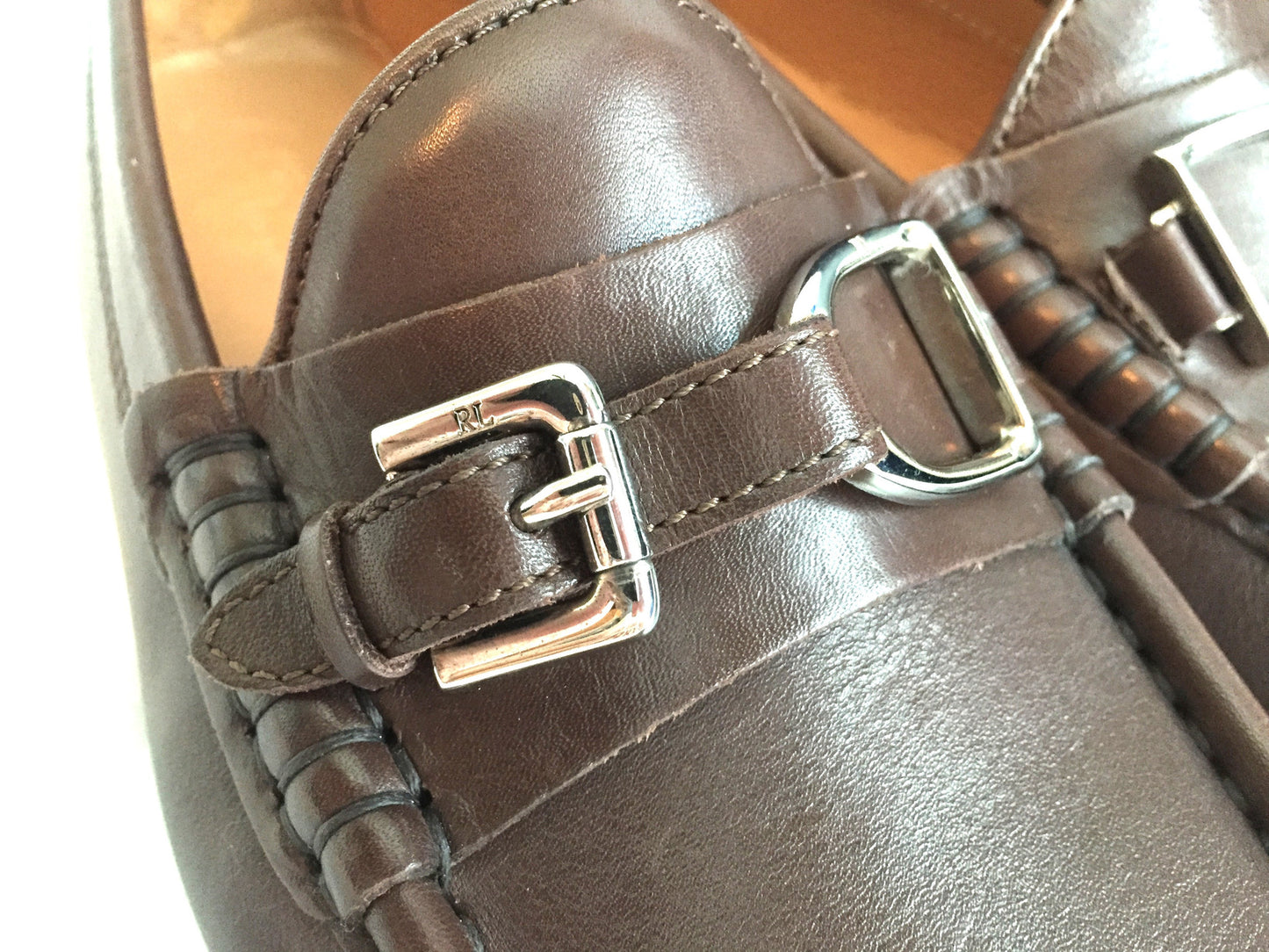 Ralph Lauren - Brown Calf Leather Driving Loafers
