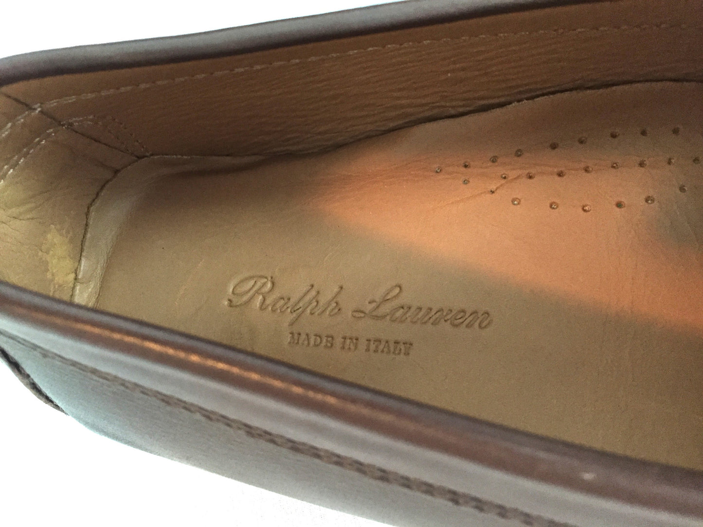 Ralph Lauren - Brown Calf Leather Driving Loafers