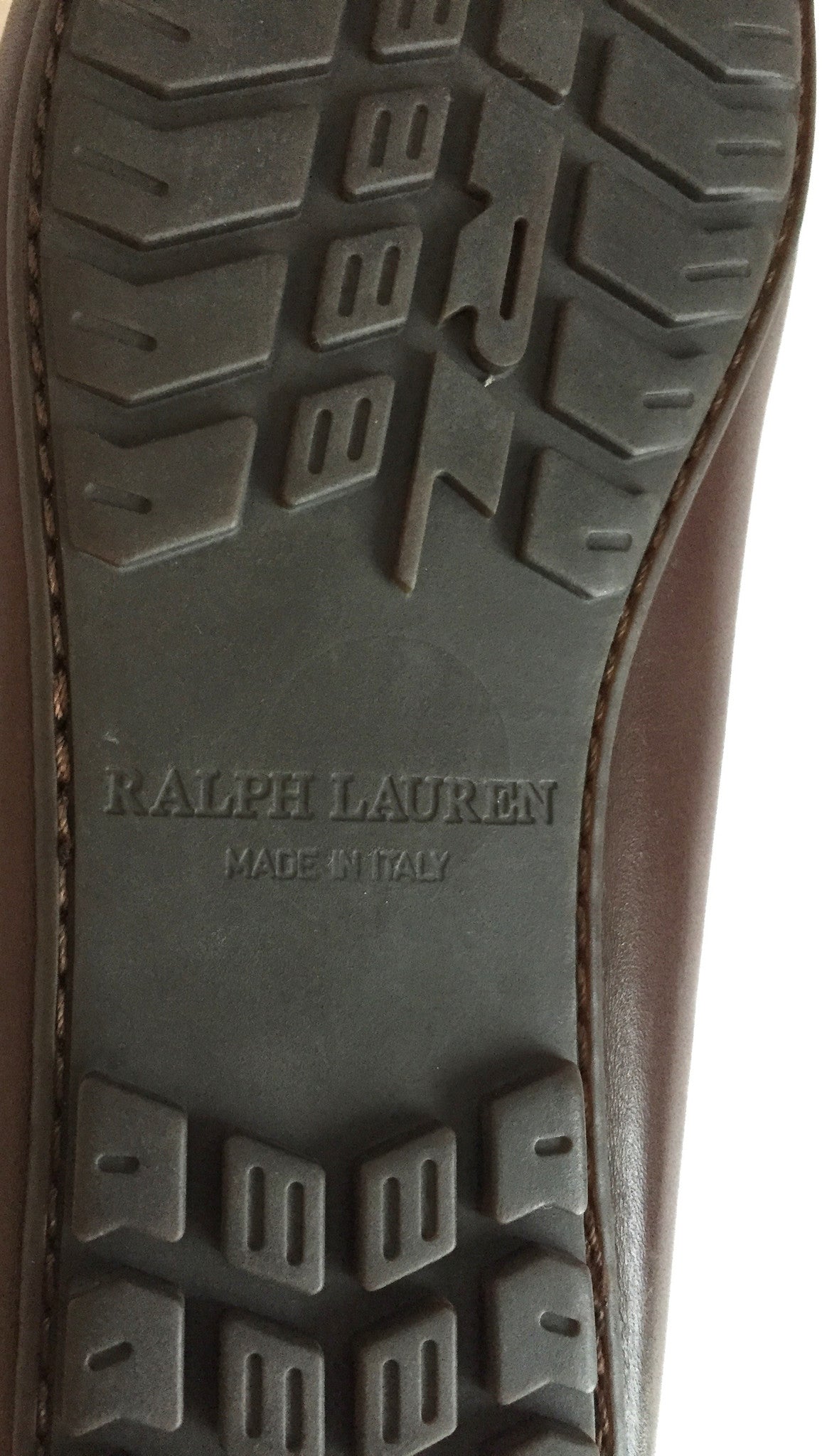 Ralph Lauren - Brown Calf Leather Driving Loafers