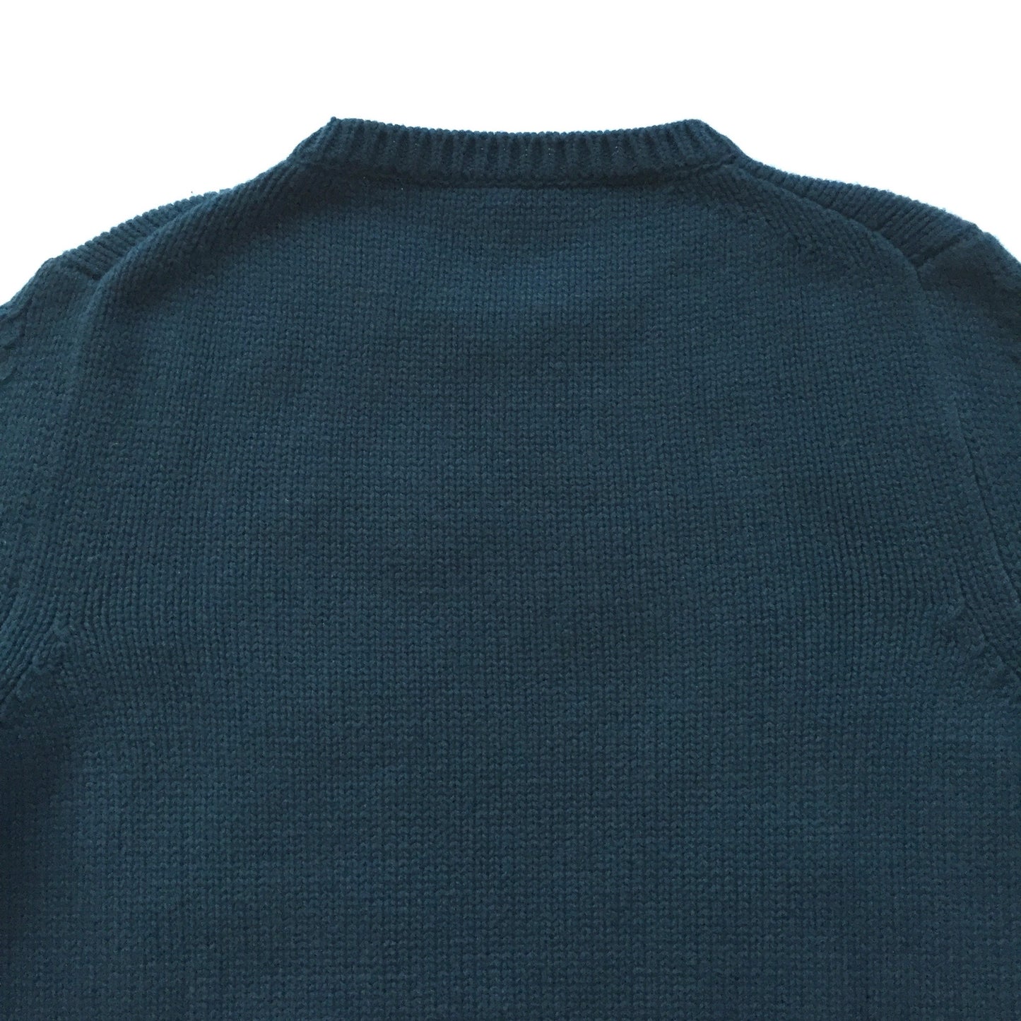 Yang Li - Teal Runway Patch Sweater
