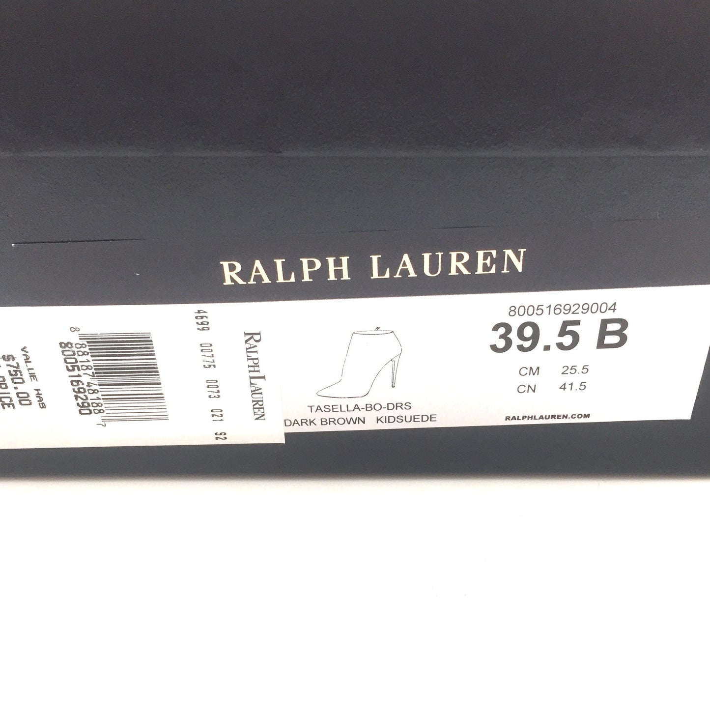Ralph Lauren - Brown Suede Ankle Boot Heels