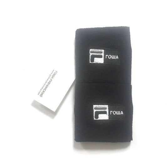 Gosha Rubchinskiy x Fila - Black Logo Wristbands