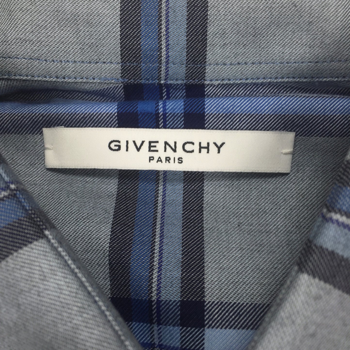 Givenchy - Light Blue Plaid Flannel Shirt