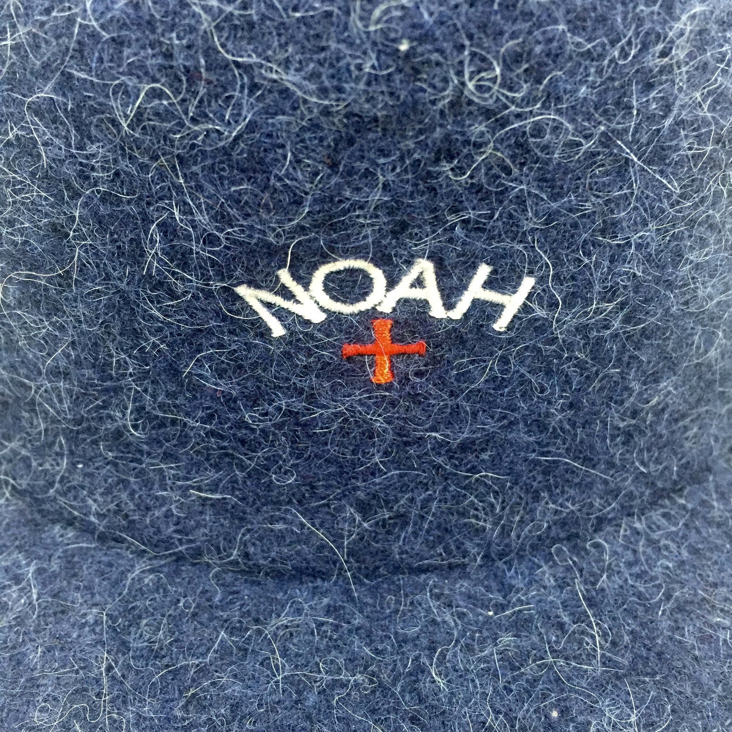 Noah - Navy Mohair Core Logo Hat