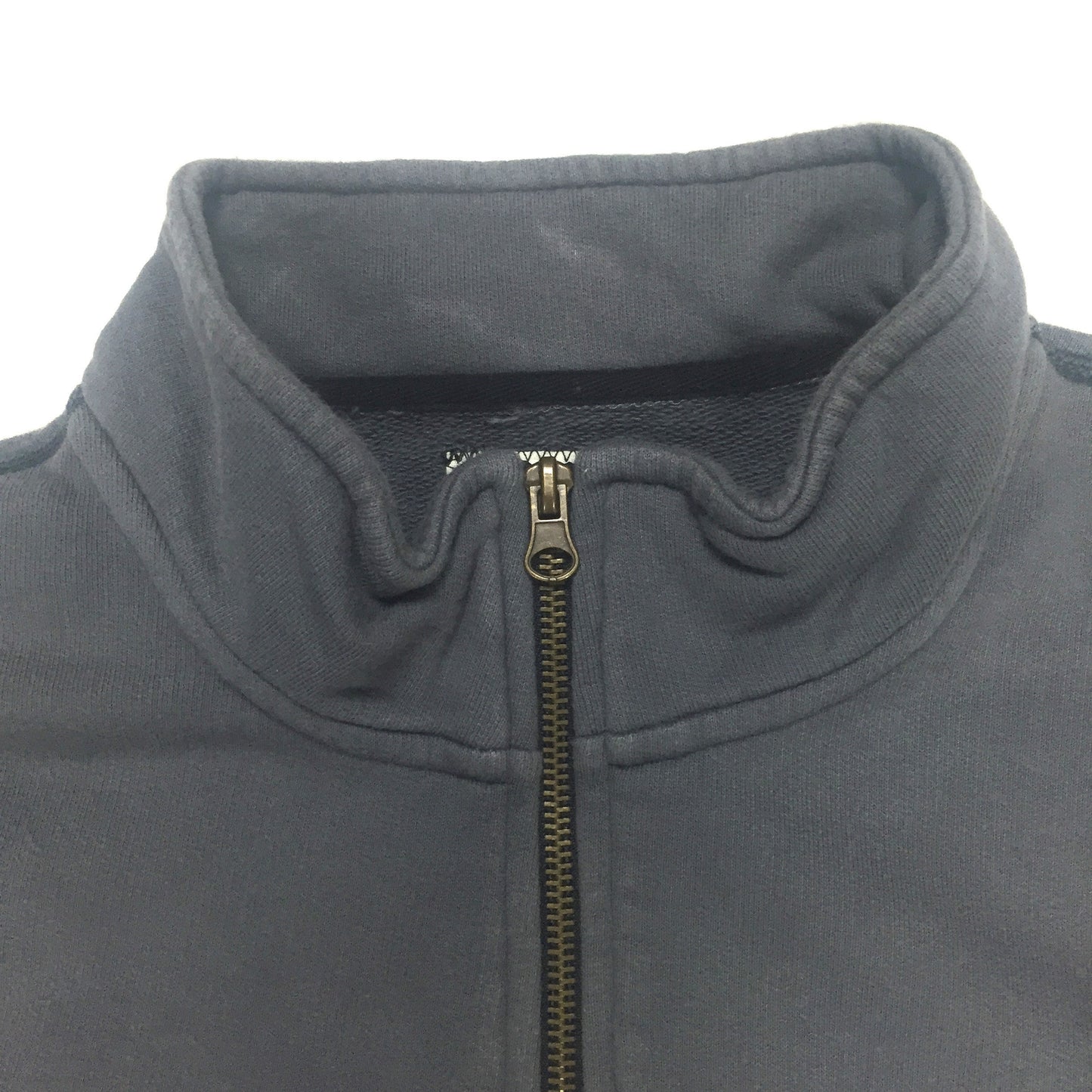 Billy Reid - Gray 1/2 Zip Military Sweatshirt