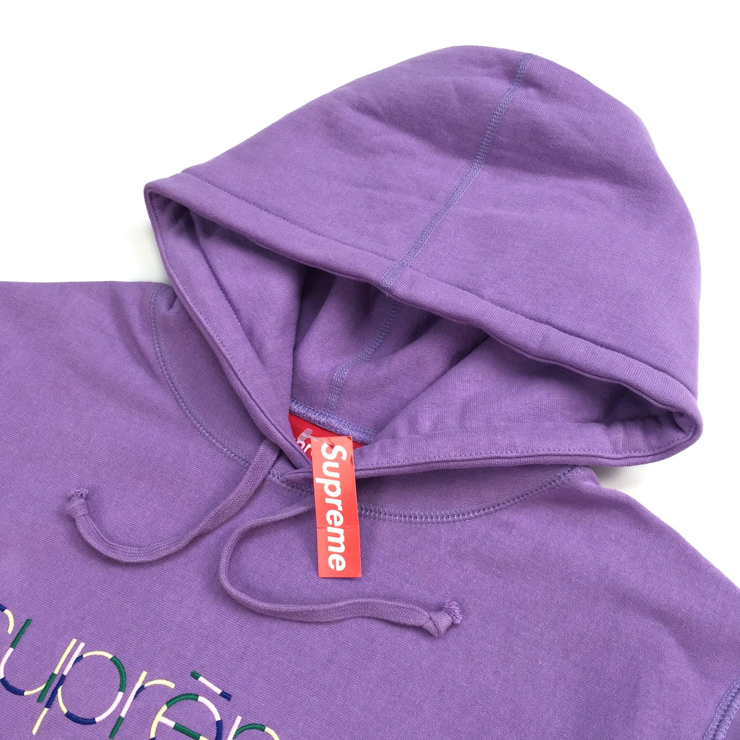 Supreme - Lavender Classic Logo Hoodie