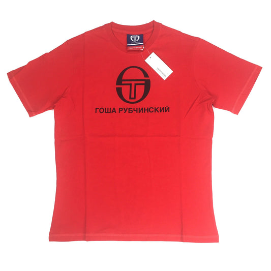 Gosha Rubchinskiy x Sergio Tacchini - Red Logo Print T-Shirt