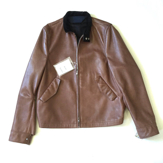 Acne Studios - Brown Lambskin Leather Jacket