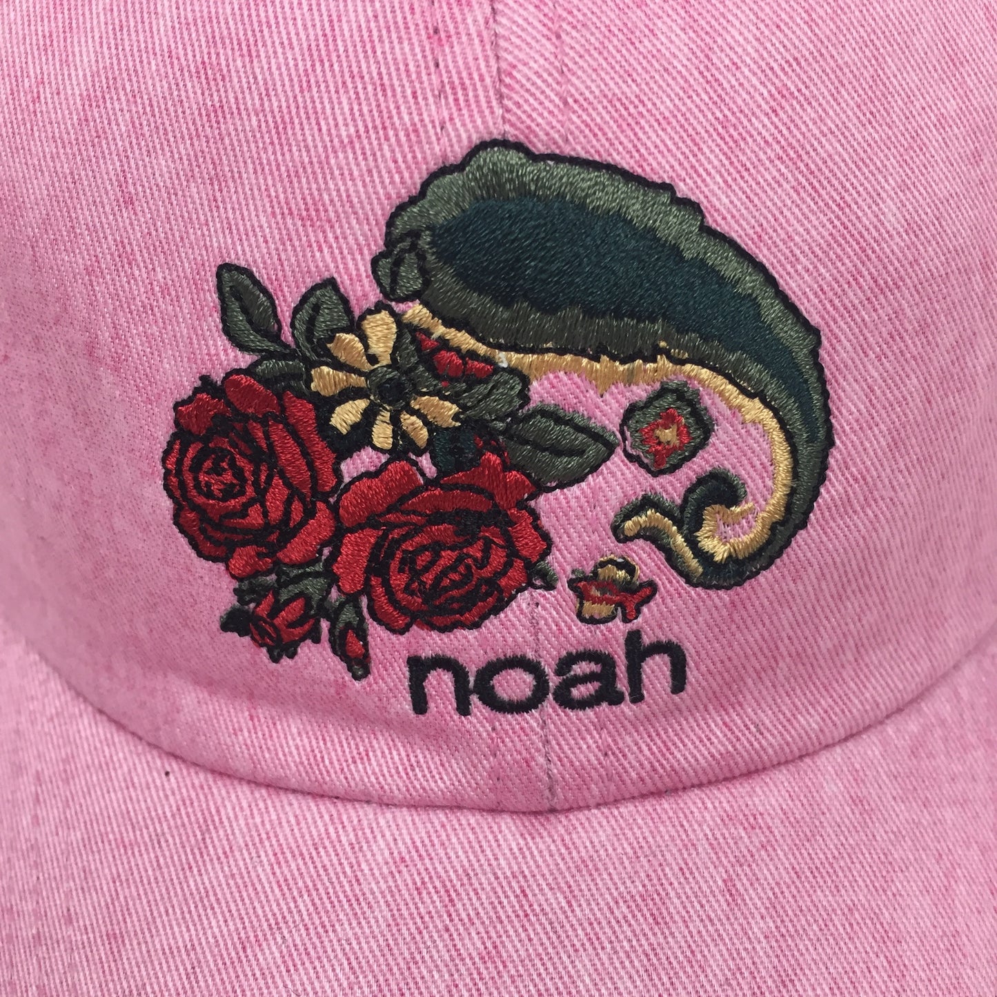 Noah - Pink Floral Paisley Logo Hat