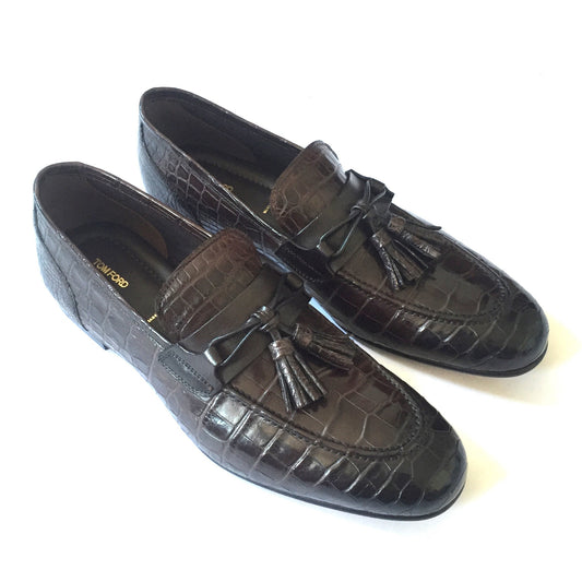Tom Ford - Brown Genuine Crocodile Loafers