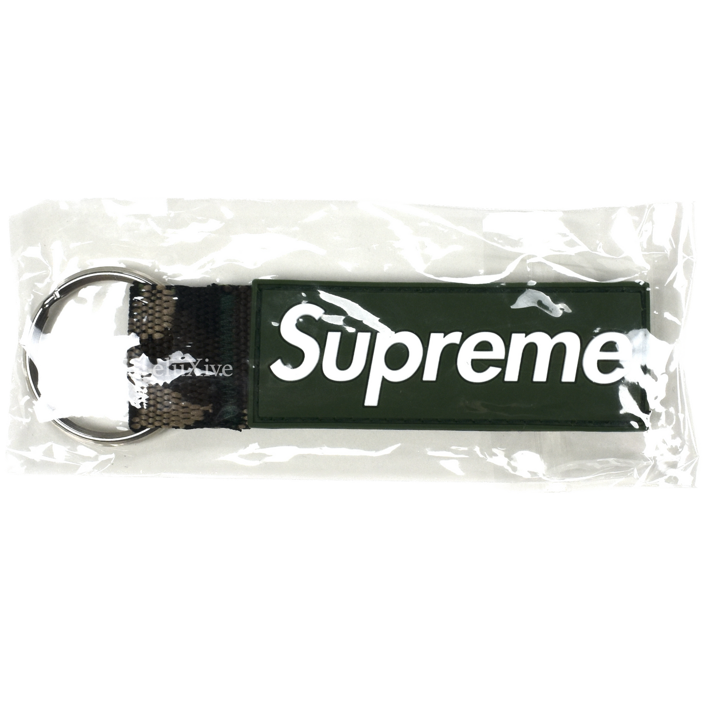 Supreme - Box Logo Webbing Keychain (Olive Camo)