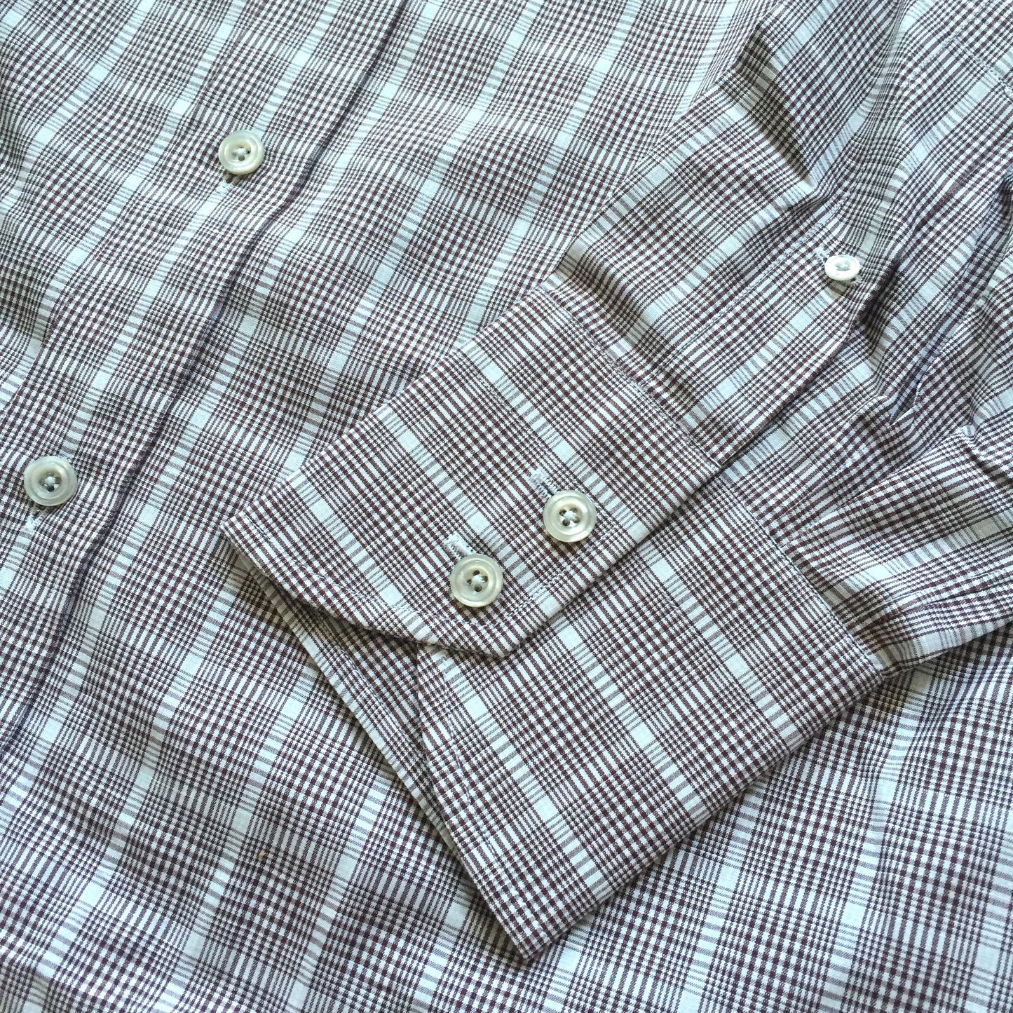 Tom Ford - Brown Glen Plaid Dress Shirt