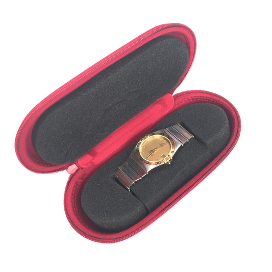 Omega - Constellation Date 18K Half Bar Watch