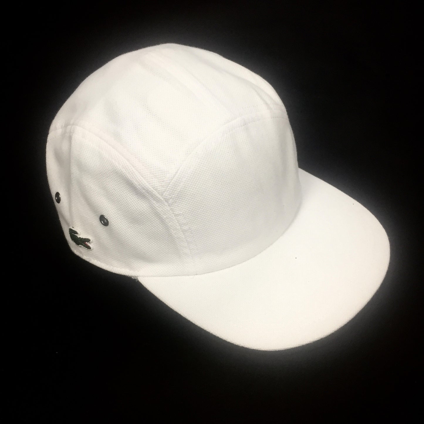 Supreme x Lacoste - White Pique Camp Cap