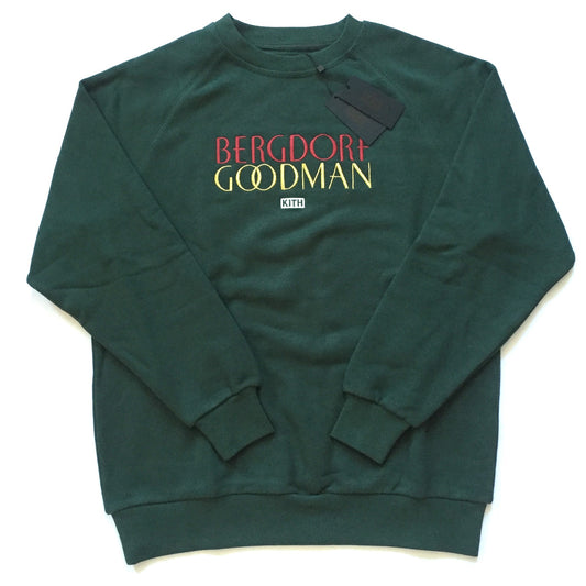 Kith x Bergdorf Goodman - Green Logo Sweatshirt