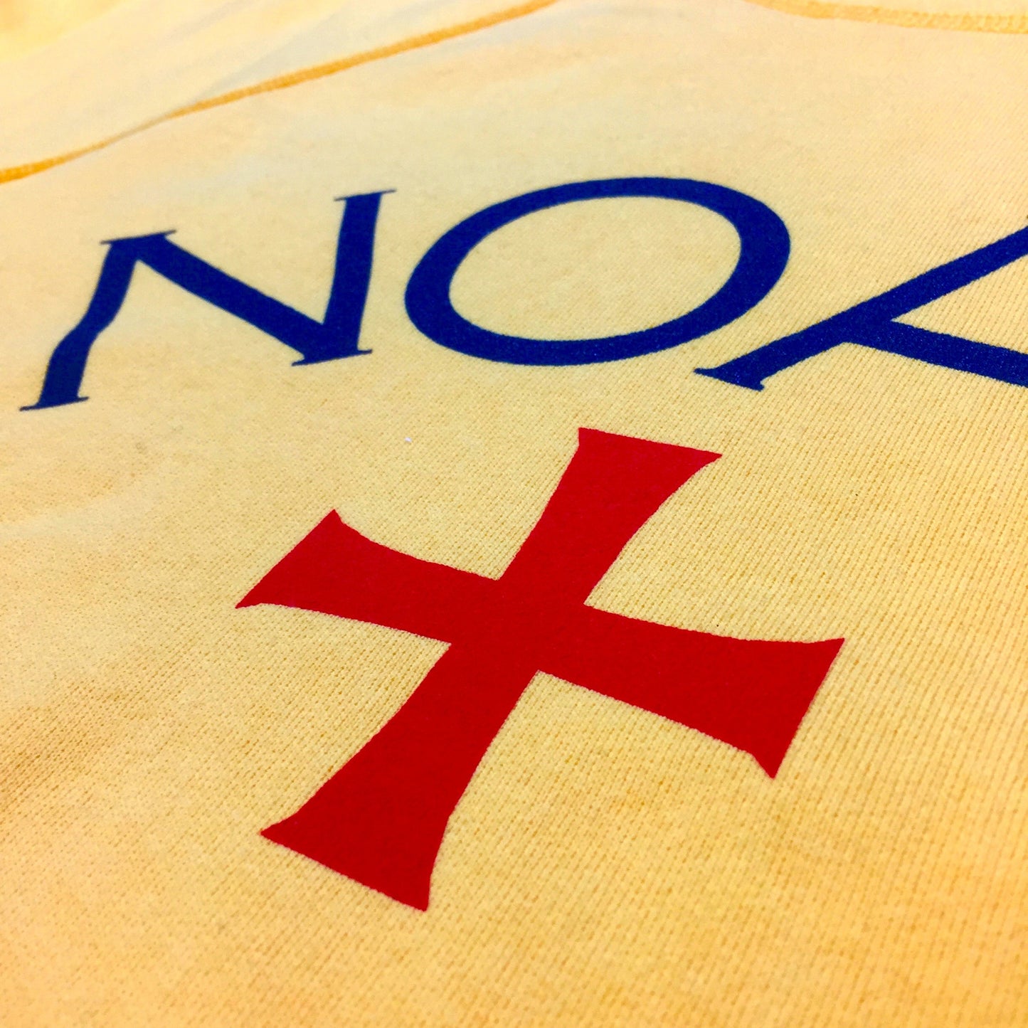 Noah - Yellow Core Logo Crewneck Sweatshirt