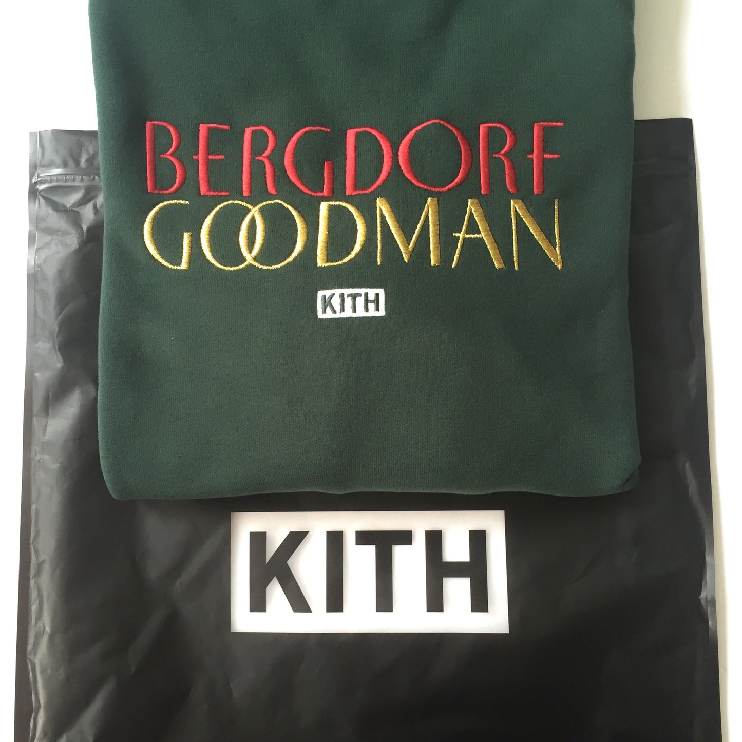 Kith x Bergdorf Goodman - Green Logo Sweatshirt