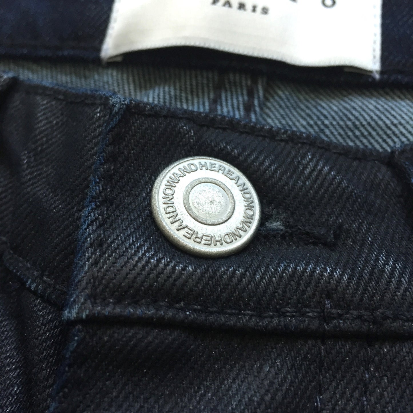 Sandro - Coated Blue Denim Jeans