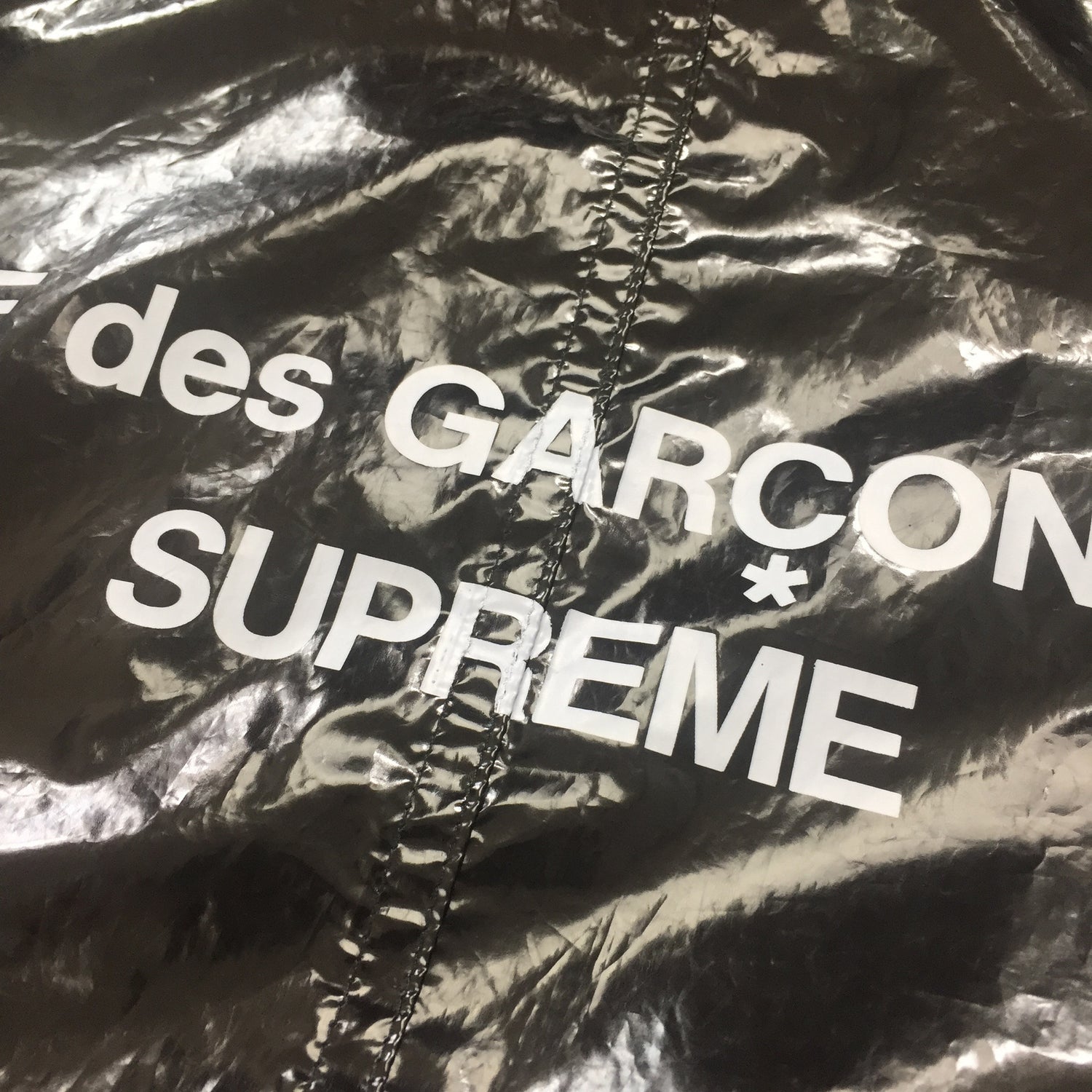 Supreme x Comme des Garcons SHIRT - Black CDG Logo Fishtail Parka