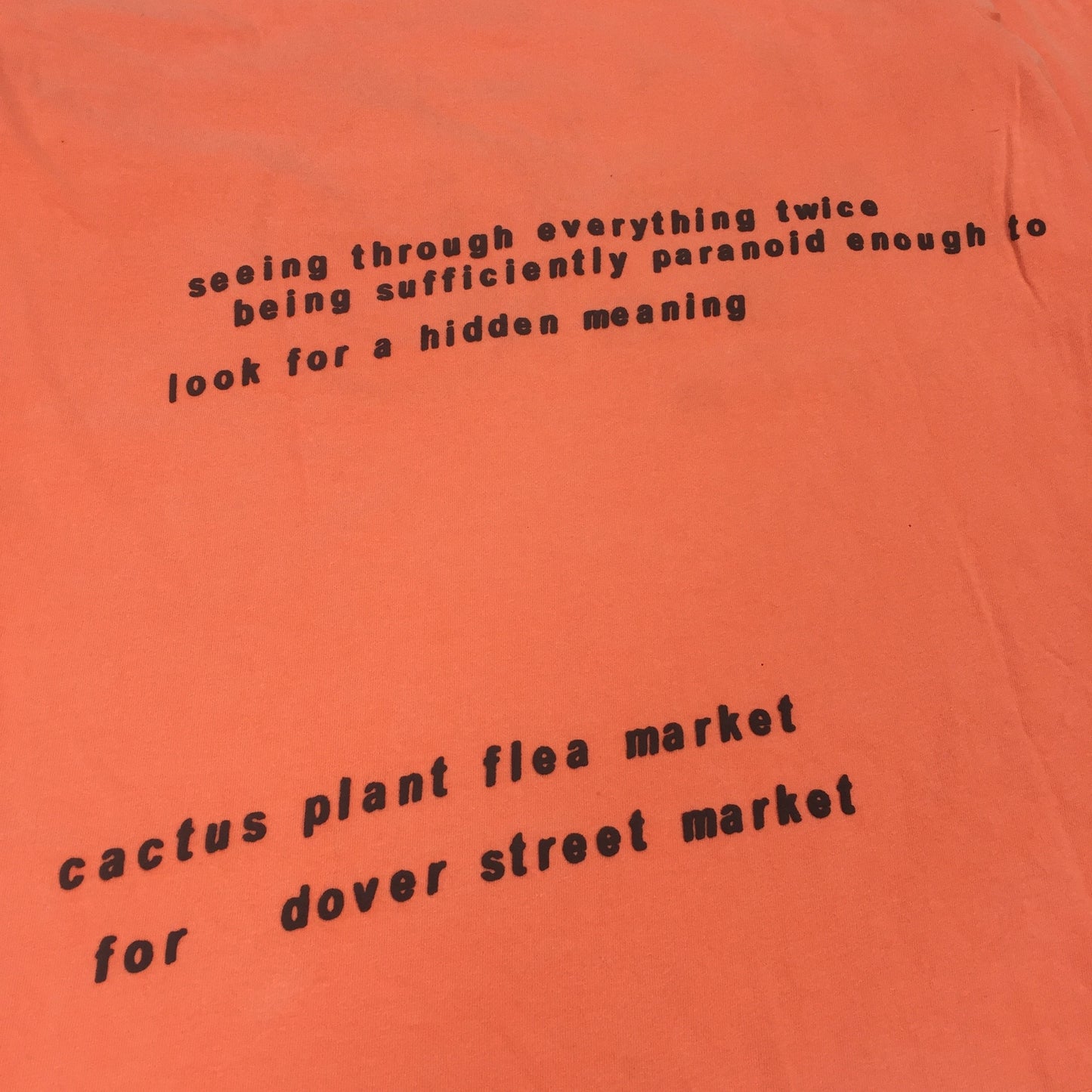 Cactus Plant Flea Market x DSM - Orange 'Seeing Double' T-Shirt