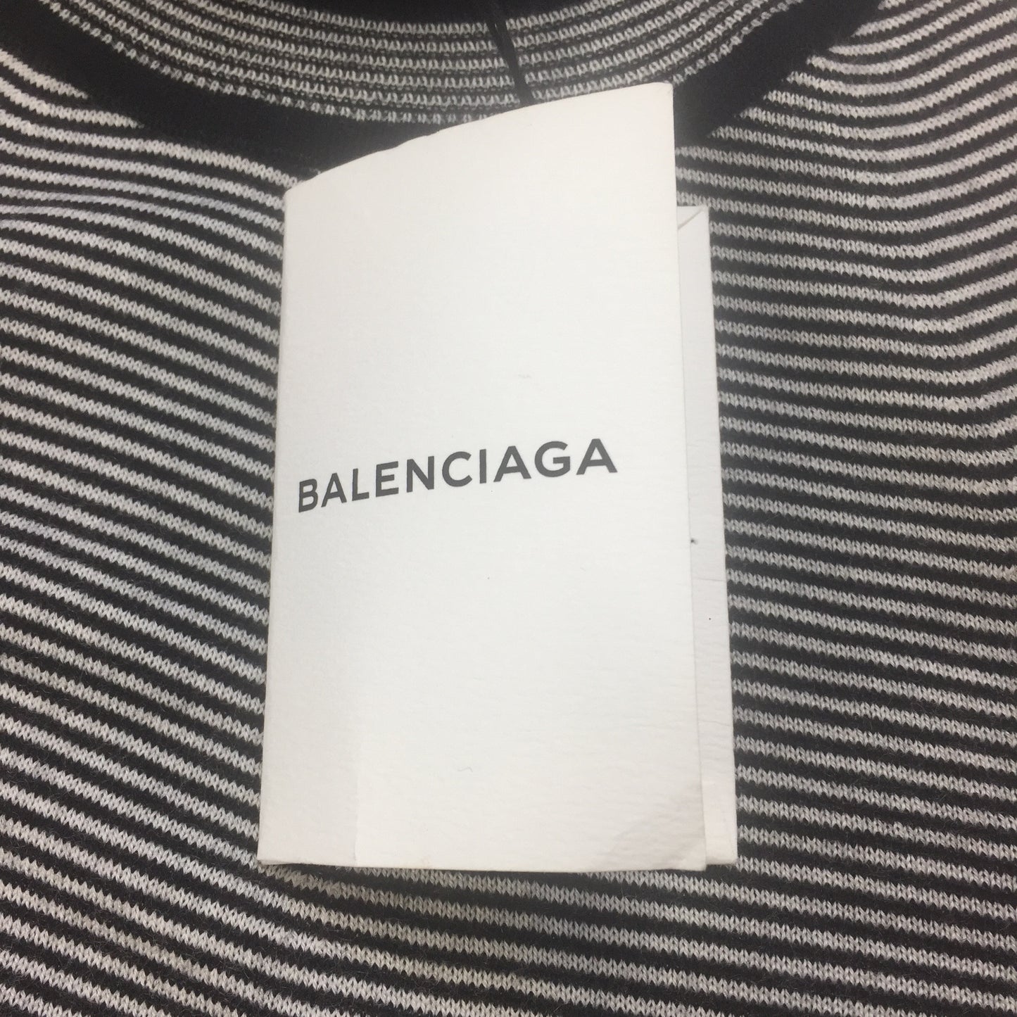 Balenciaga - 100% Cashmere Striped Turtle Neck Sweater