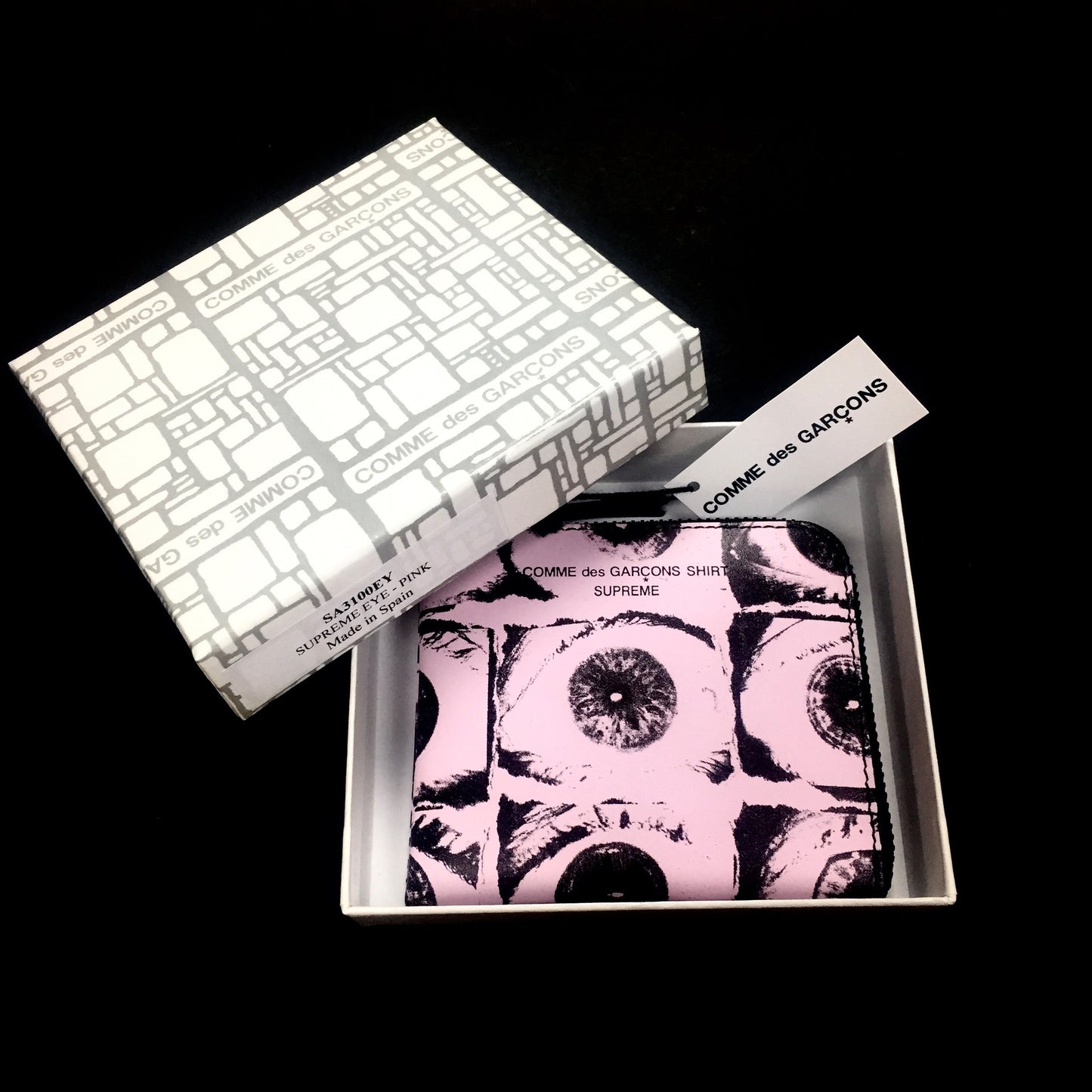 Supreme x Comme des Garcons SHIRT - Pink Zipper Wallet