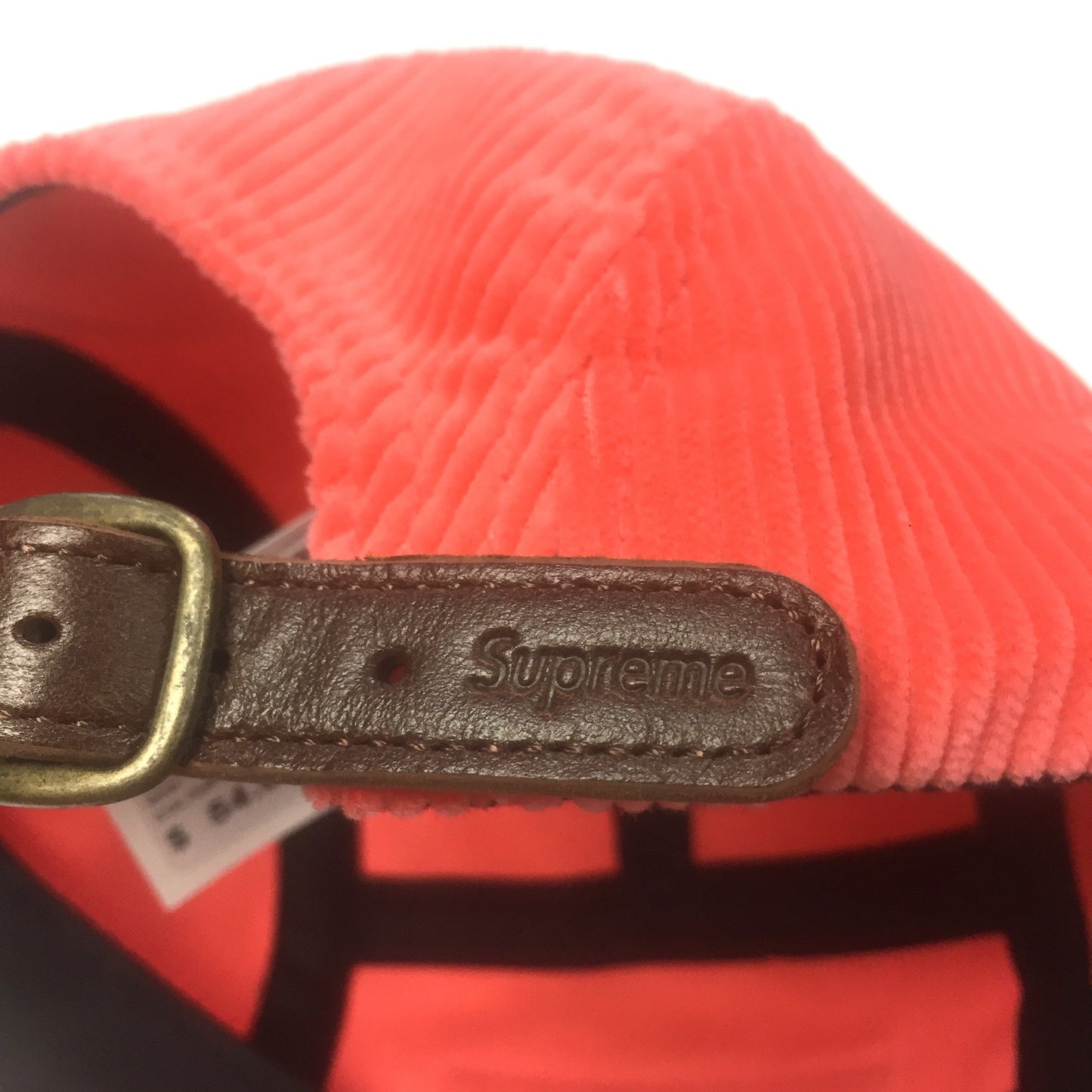 Supreme - Coral Box Logo Corduroy Hat