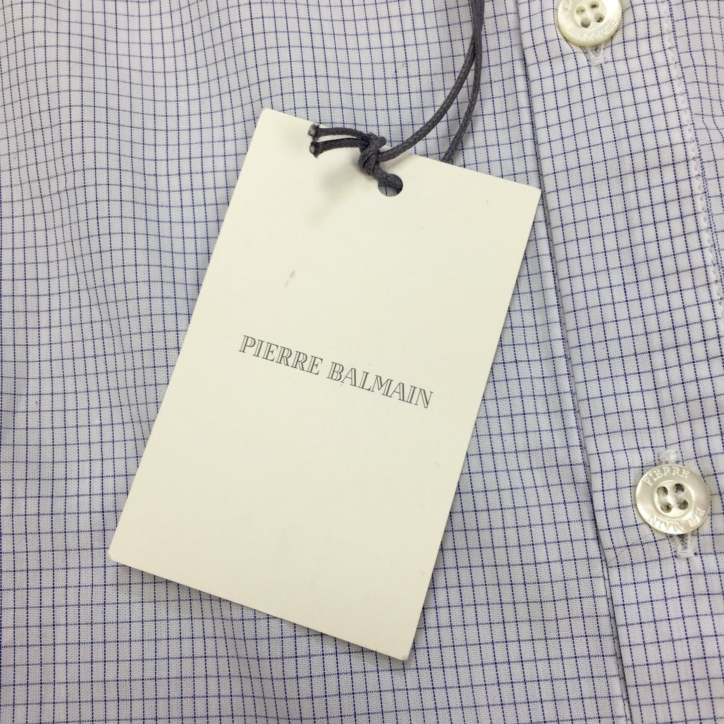 Pierre Balmain - Micro Check Button Down Shirt