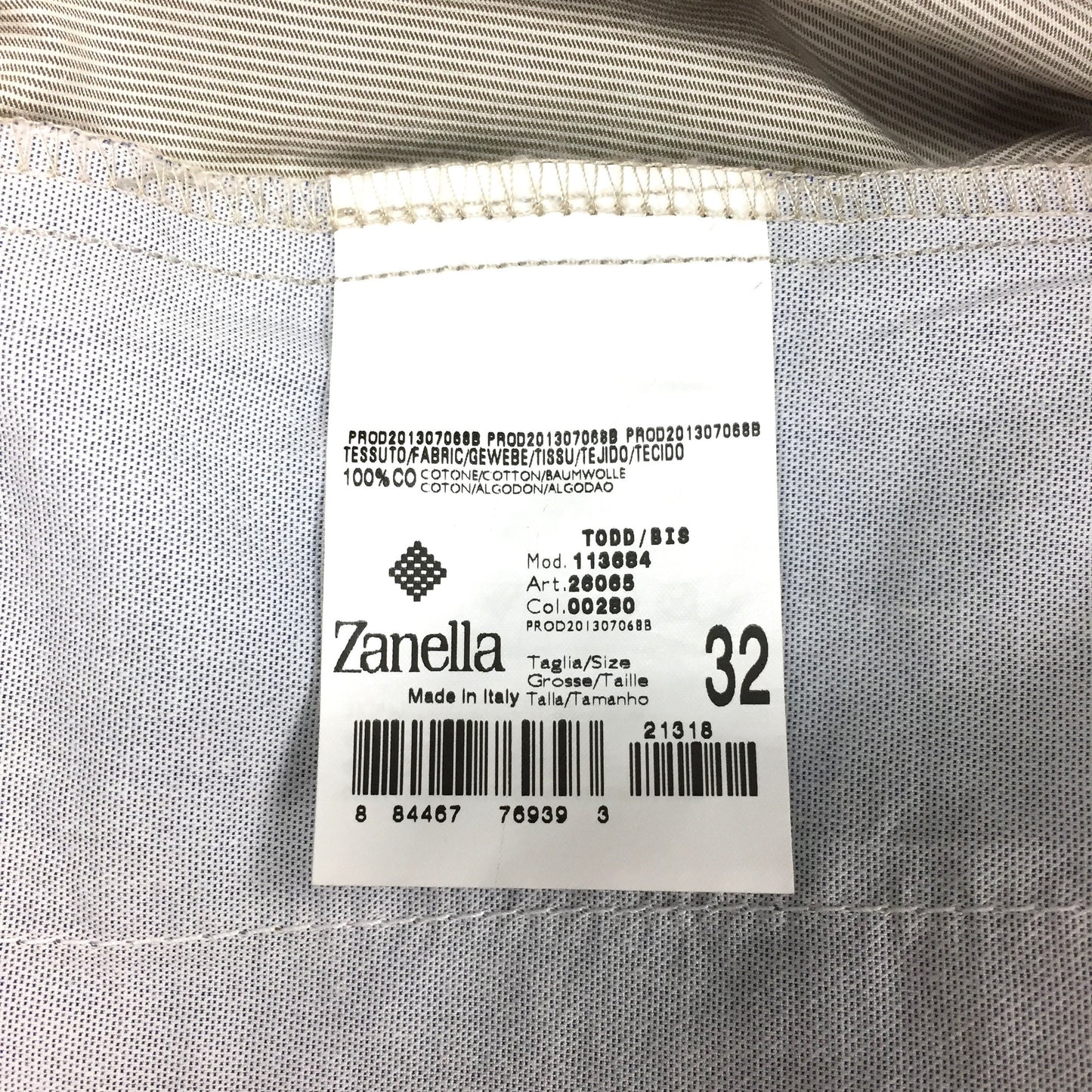 Zanella - Brown & White Striped Pants