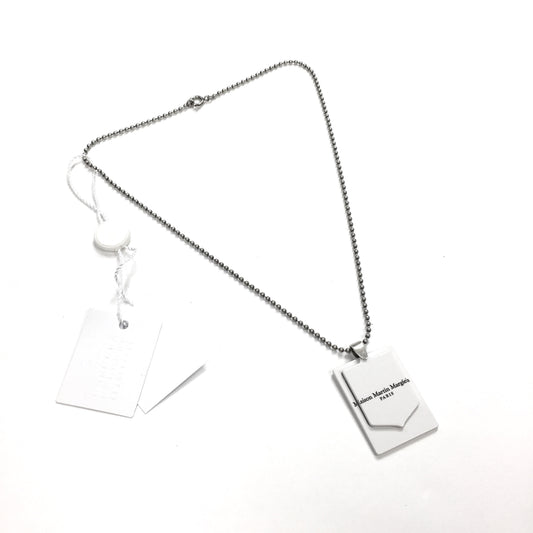 Maison Margiela - Hinged Logo Tag Pendant Necklace
