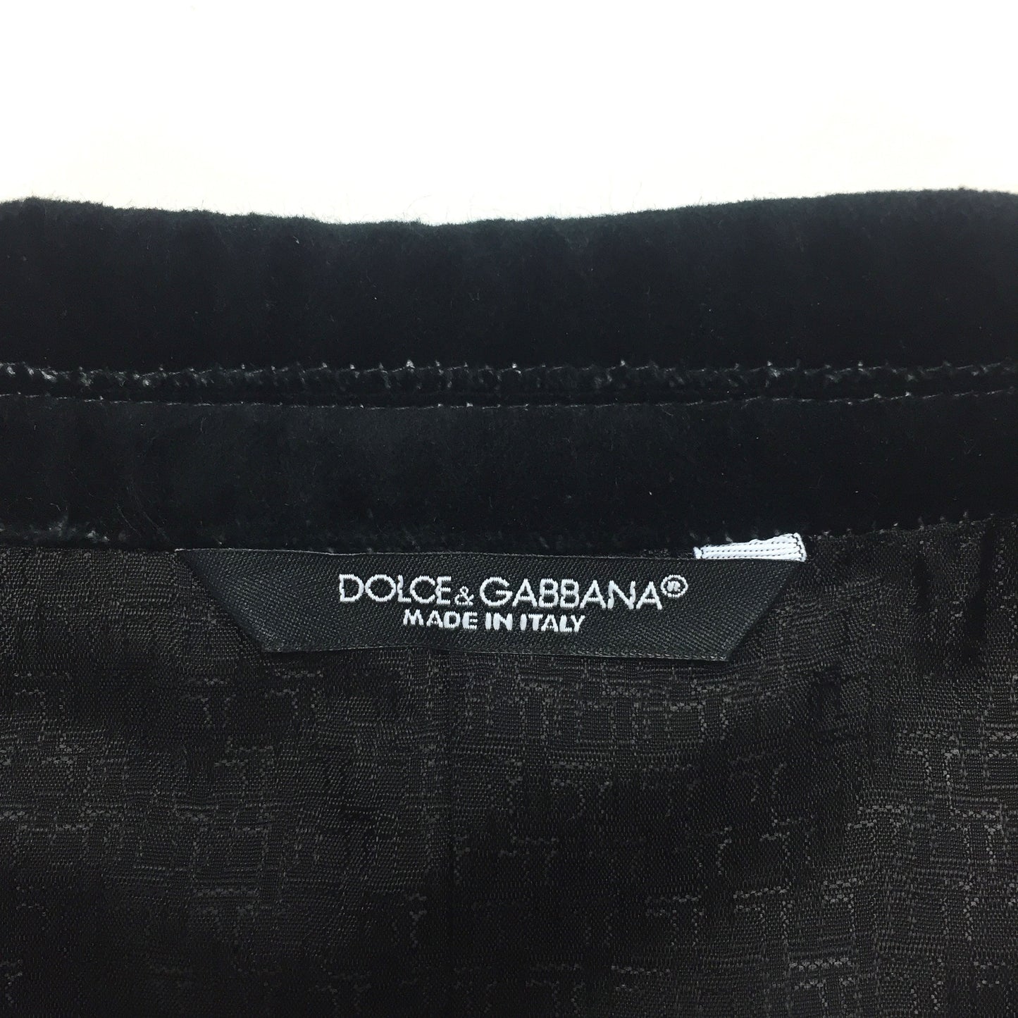 Dolce & Gabbana - Coat of Arms Velvet Blazer