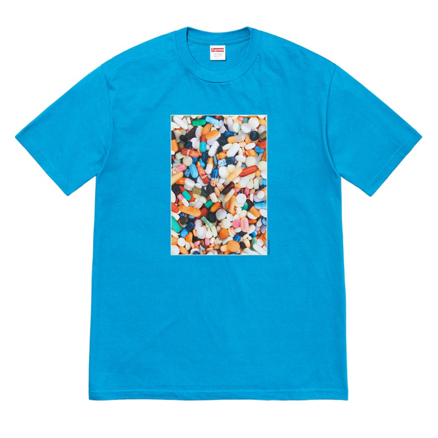 Supreme - Pills Logo T-Shirt (Bright Blue)