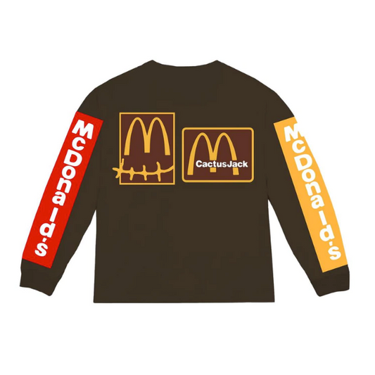 Travis Scott x McDonalds x CPFM - Souvenir Print L/S T-Shirt (Brown)