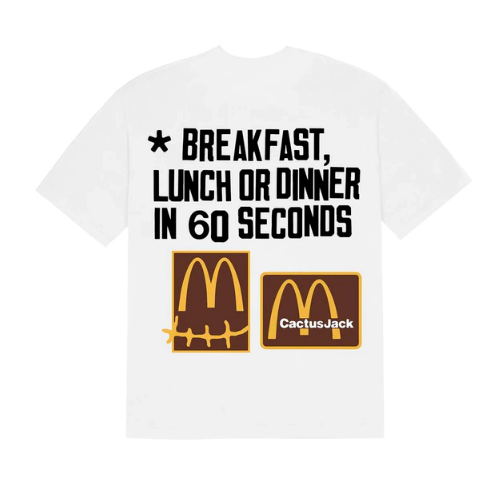 Travis Scott x McDonalds x CPFM - 60 Seconds T-Shirt (White)