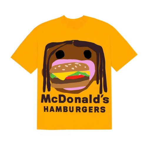 Travis Scott x McDonalds x CPFM - Burger Mouth T-Shirt (Yellow)