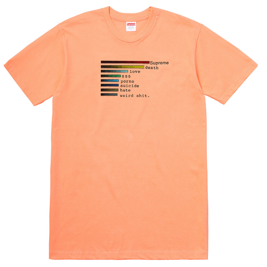 Supreme - Chart Logo T-Shirt (Peach)