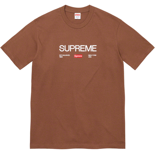 Supreme - Est. 1994 Box Logo T-Shirt (Brown)