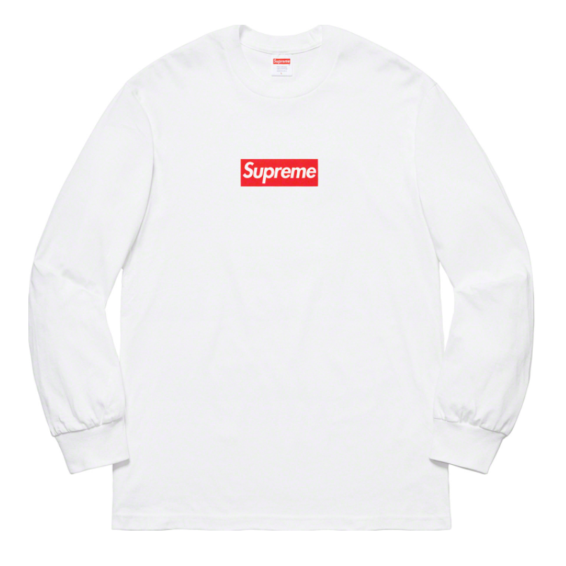 Supreme - FW20 Red Box Logo L/S T-Shirt (White)