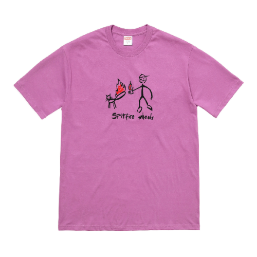 Supreme x Spitfire - Light Purple Cat T-Shirt (SS18)