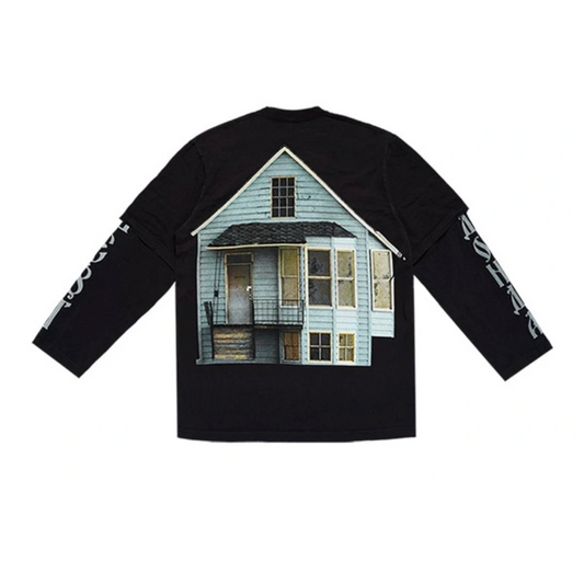 Kanye West x Balenciaga - Black DONDA Double Layer L/S T-Shirt