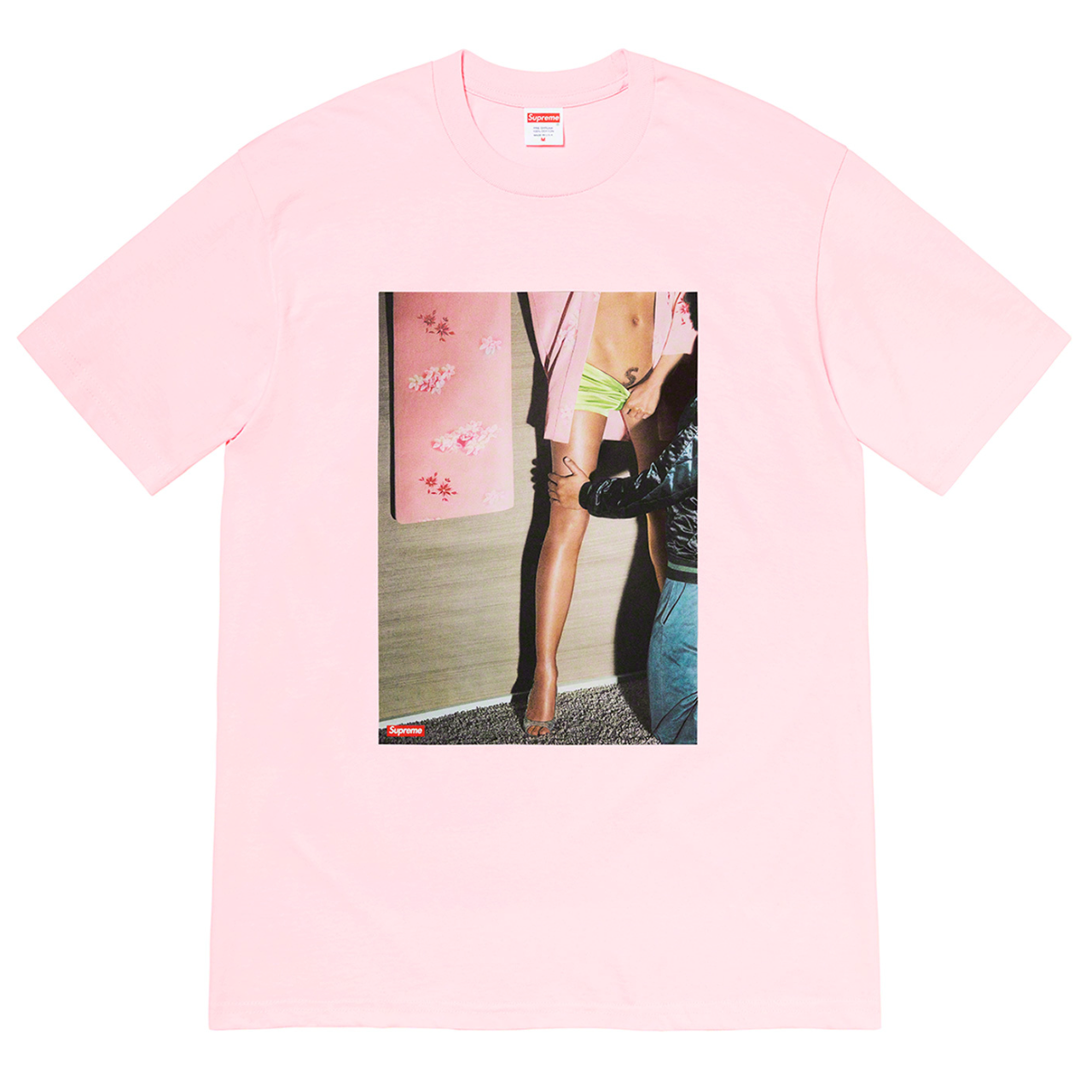 Supreme - Shaved S Logo Model T-Shirt (Pink)