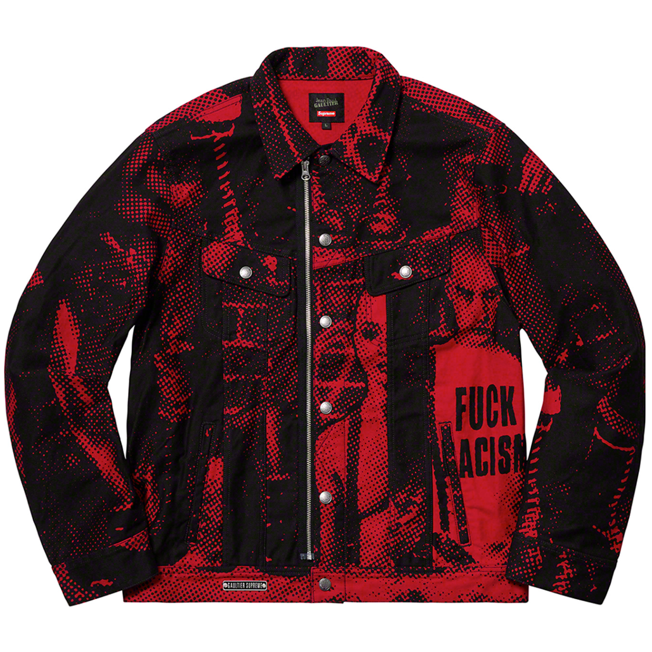 Supreme x Jean Paul Gaultier - Fuck Racism Trucker Jacket (Red)