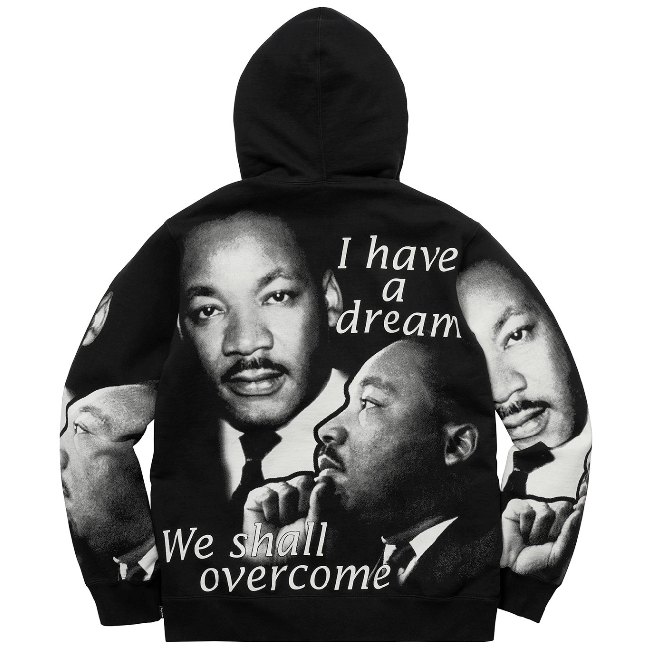 Supreme - Black MLK Portrait Print Hoodie (SS18)